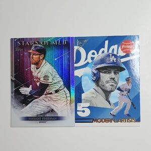 Freddie Freeman 2 Card Baseball Lot